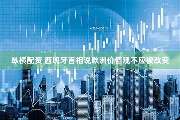 纵横配资 西班牙首相说欧洲价值观不应被改变